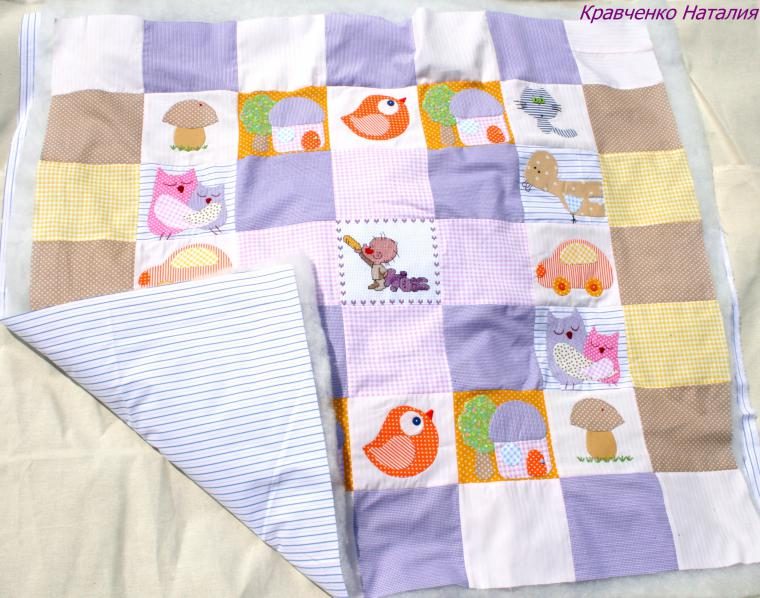 Детское развивающее одеяло-панно