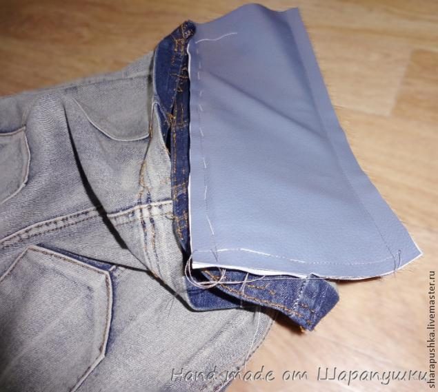 Сумка из джинсовой юбки
