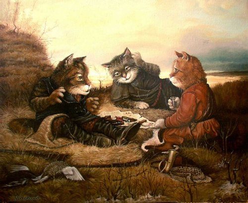 Сказочные коты от художника Александра Маскаева