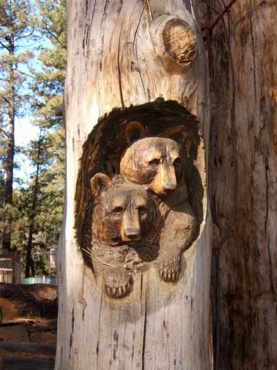 Потрясающие скульптуры из дерева