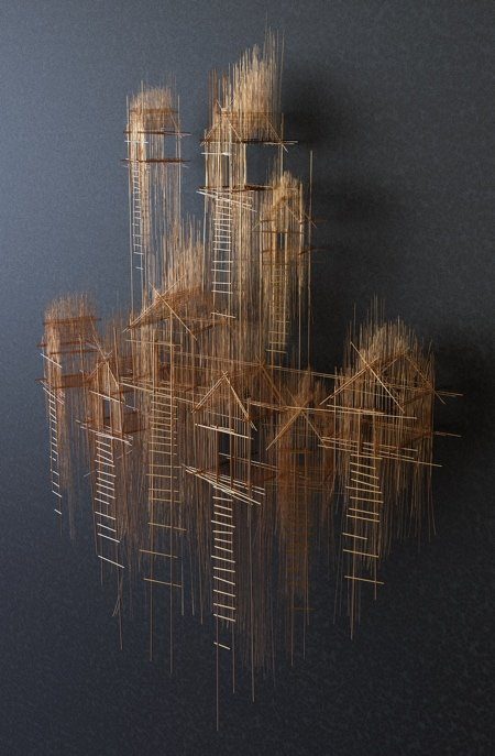 3D-архитектура из стали от Дэвида Морено