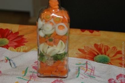 Декоративная бутылка для кухни