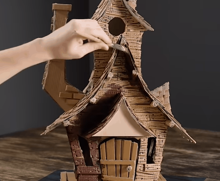 Волшебный домик из обычного картона