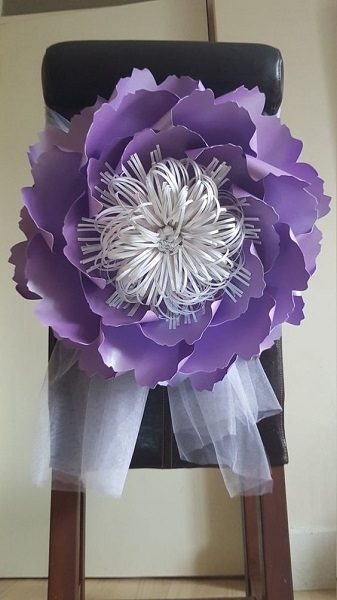 Гигантские цветы из бумаги для декора