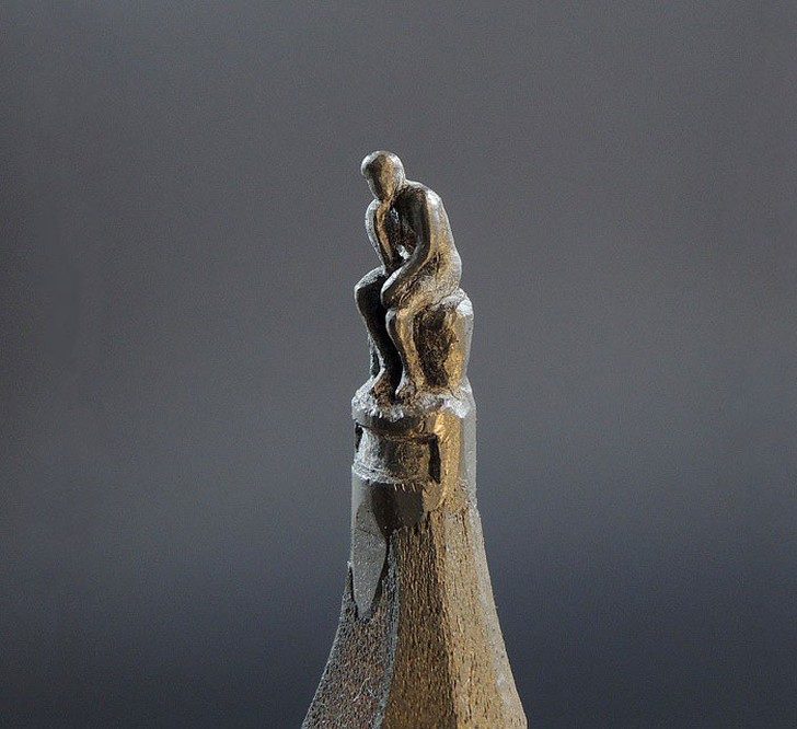 Невероятные скульптуры из карандашных грифелей
