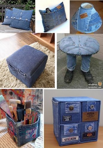 Креативные идеи из старых джинсов, которые вас поразят
