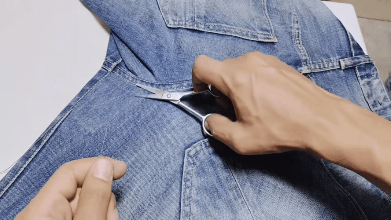 Как зашить дырку на джинсах