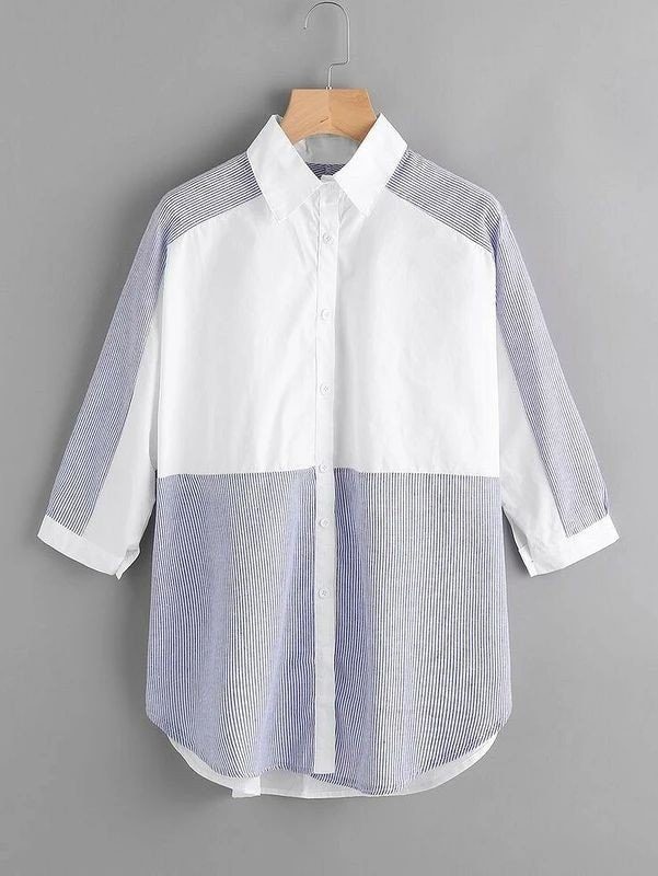 Модные блузки и рубашки из остатков ткани