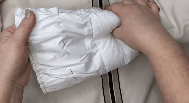 Как укоротить рукава на куртке с потайными манжетами