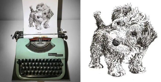 Произведения искусства созданные с помощью пишущей машинки