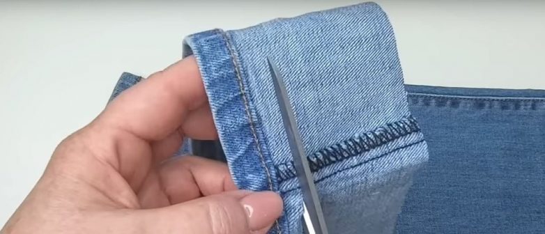 Как правильно укоротить джинсы