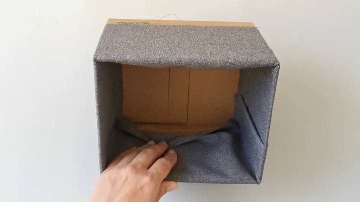 Преображение картонной коробки с помощью шнура