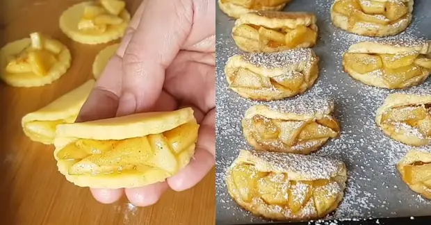 Печенье «Язычки» с яблоками и корицей