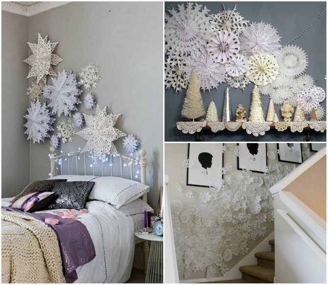 Нестареющая классика: украшаем дом бумажными снежинками