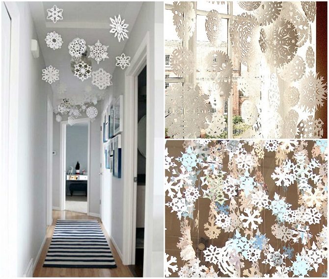Нестареющая классика: украшаем дом бумажными снежинками
