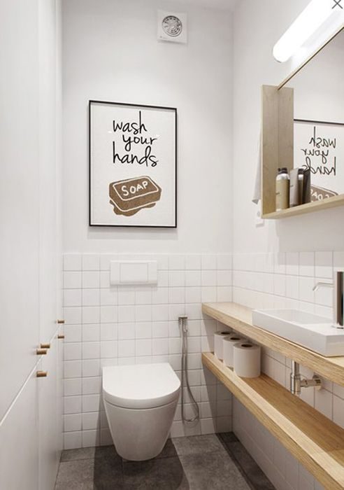 Практичные и стильные идеи по оформлению интерьера маленького туалета