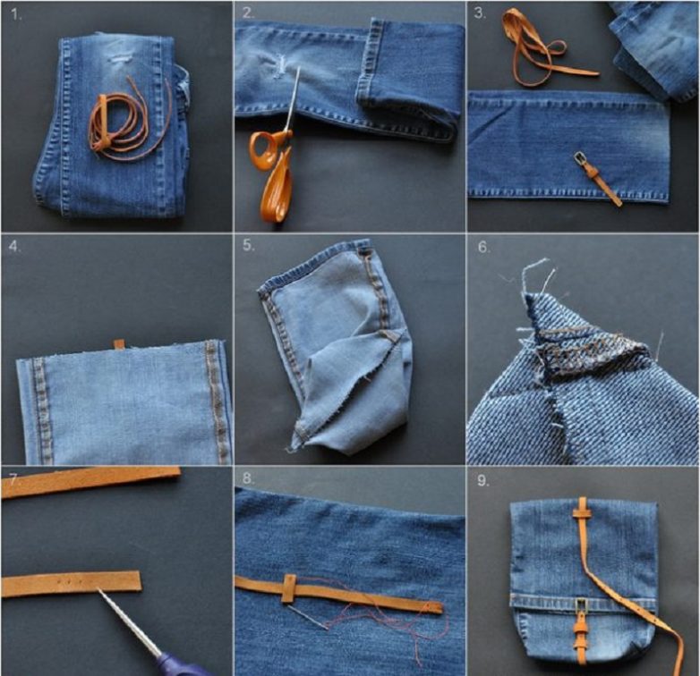 25 ярких идей применения старых джинсов!