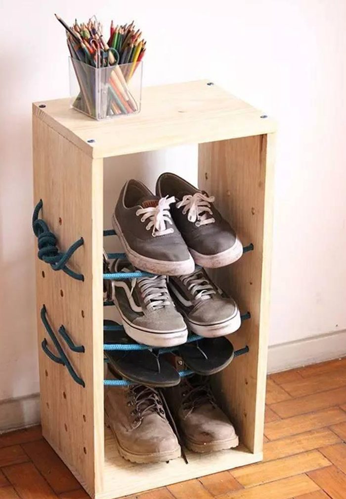 28 потрясающих идей хранения обуви!