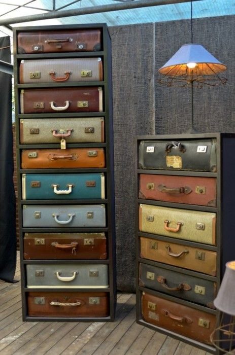 17 гениальных идей использования старого чемодана