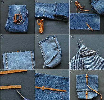 20 креативных и практичных идей из старых джинсов!