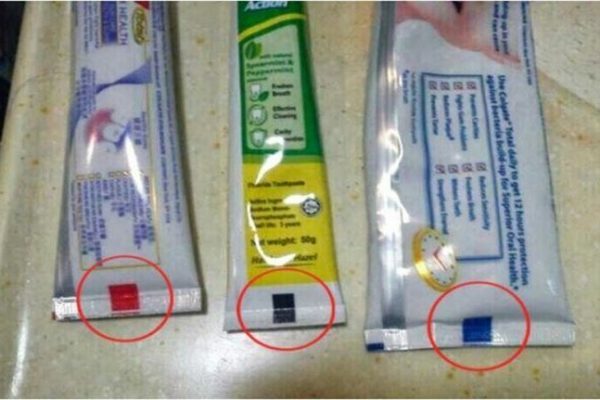 Почему стоит обращать внимание на цвет квадратика на тюбике зубной пасты?