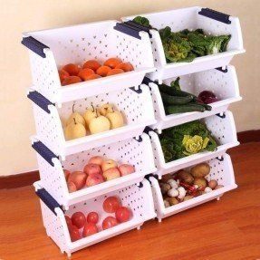 Идеи хранения фруктов и овощей на кухне