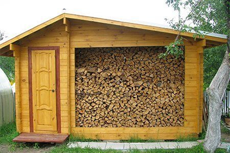 Отличные места для хранения дров на дачном участке