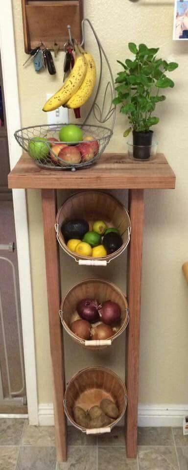 Органайзеры для фруктов и овощей, которые можно сделать своими руками