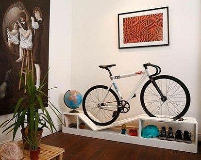 Идеи хранения велосипеда в квартире