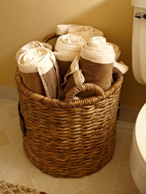 Идеи для удобного хранения полотенец в ванной комнате