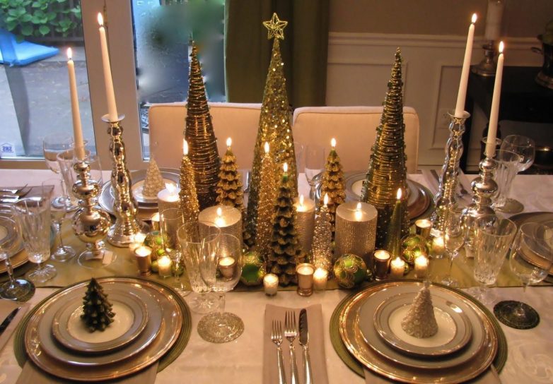 Варианты новогоднего декора со свечами