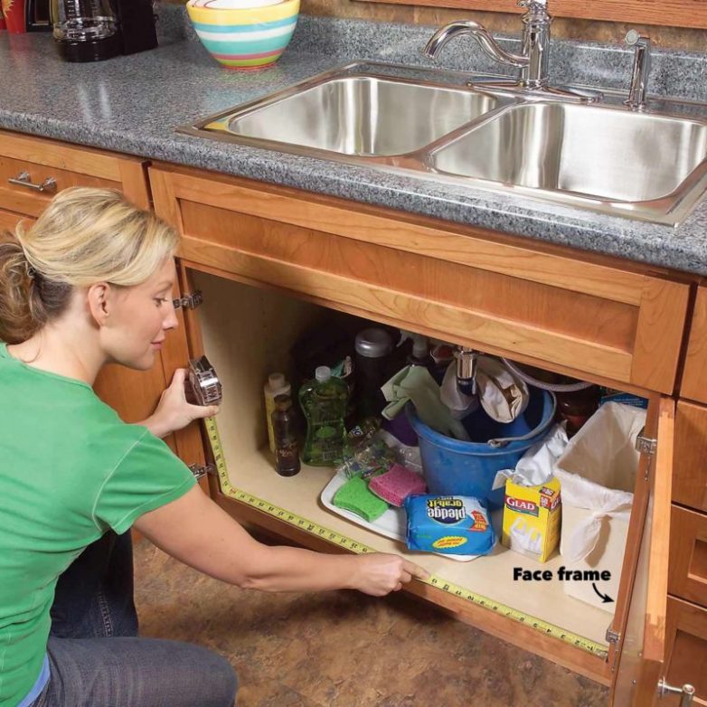 Грамотное использование места под мойкой на кухне