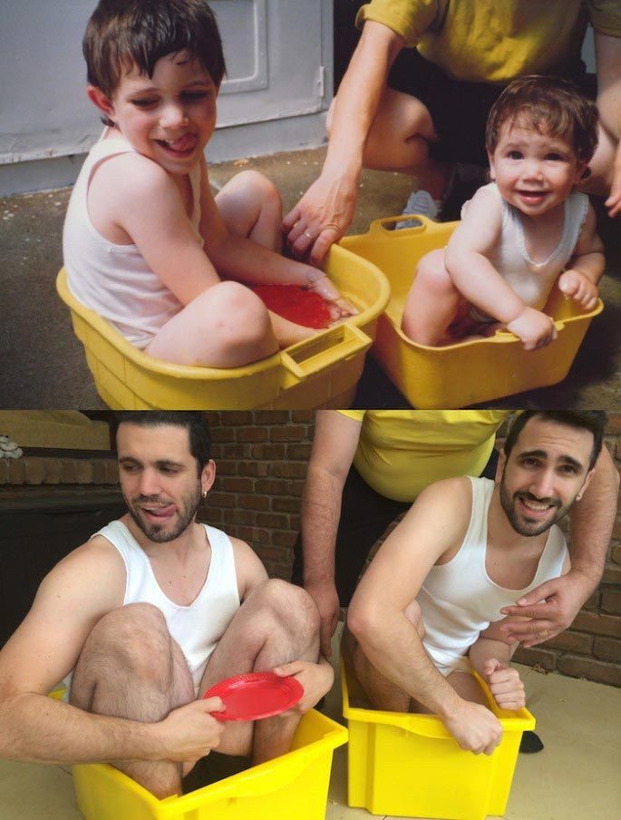 До и после: воссозданные детские фотографии