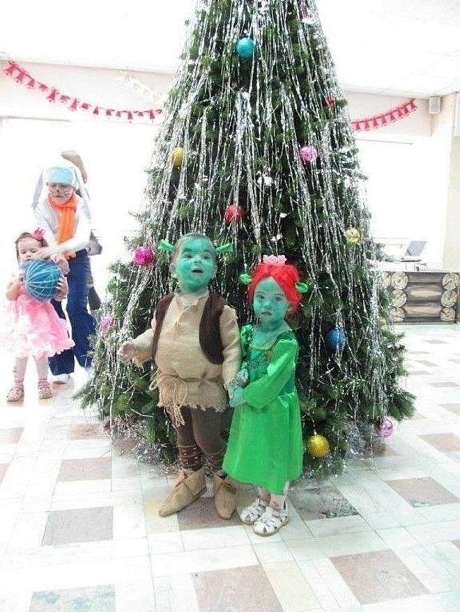 Детские новогодние костюмы, созданные родителями