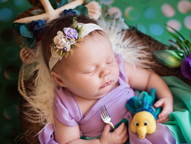Новорожденные в образе диснеевских принцесс