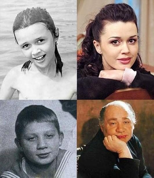 Российские знаменитости в детстве