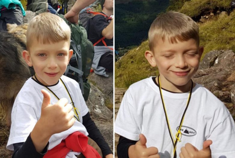 7-летний малыш с ДЦП взобрался на самую высокую гору