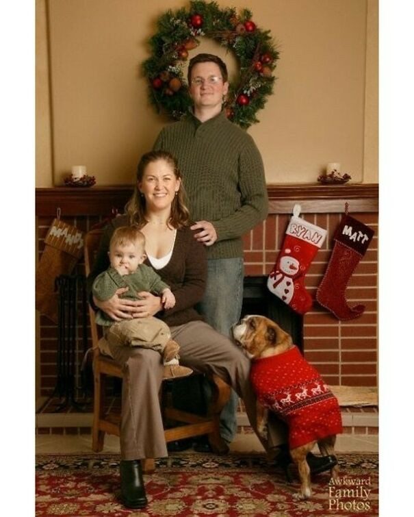 Самые нелепые семейные рождественские фотографии