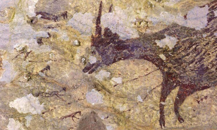 В Индонезии нашли самый древний наскальный рисунок с изображением охоты
