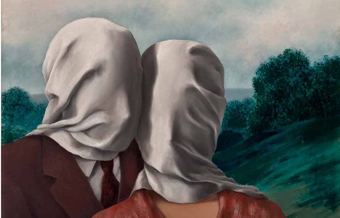 Загадка закрытых лиц на серии полотен «Влюблённые» Рене Магритта