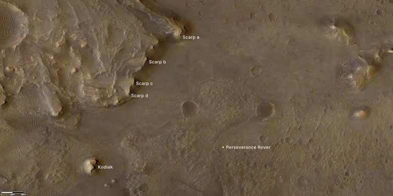 На Марсе обнаружены дельта реки и древнее озеро
