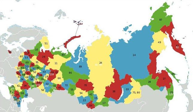 В каком регионе России питание самое сбалансированное?