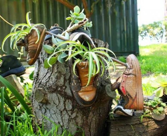 Интересные способы использования старой обуви, которую вы уже собирались выбросить