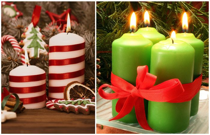 Красивые и доступные идеи праздничных свечей