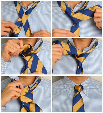 Учимся завязывать галстук разными способами