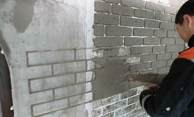 Как сделать имитацию кирпичной стены всего за 100 рублей