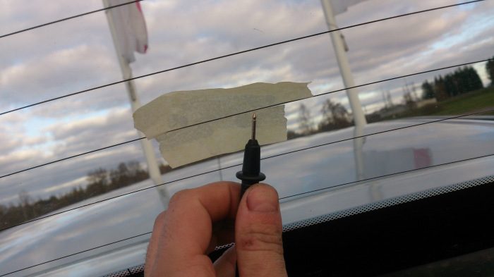 Что делать, если оборвалась нить для обогрева стекла в машине