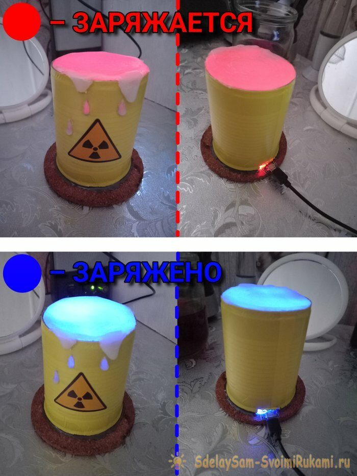 Как сделать классный «радиоактивный» светильник своими руками