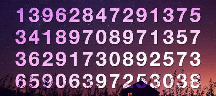 Нумерологический тест-предсказание: какое число вы увидели первым?