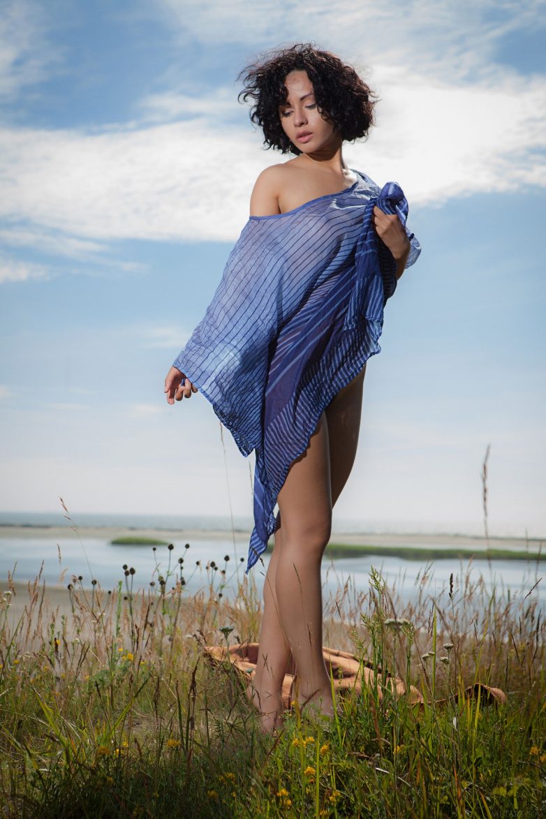 Женственная Pammie Lee в чувственной фотосессии на свежем воздухе